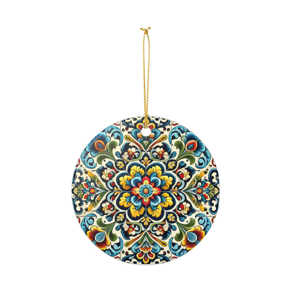Colorful Talavera Christmas Ornament