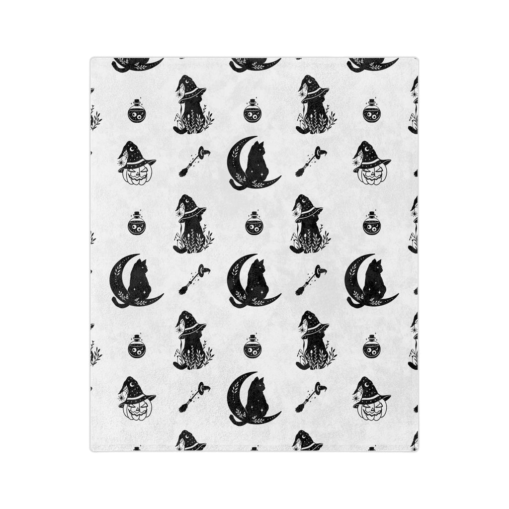 Gothic Black Cat Blanket