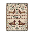 Personalized Dachshund Name Blanket