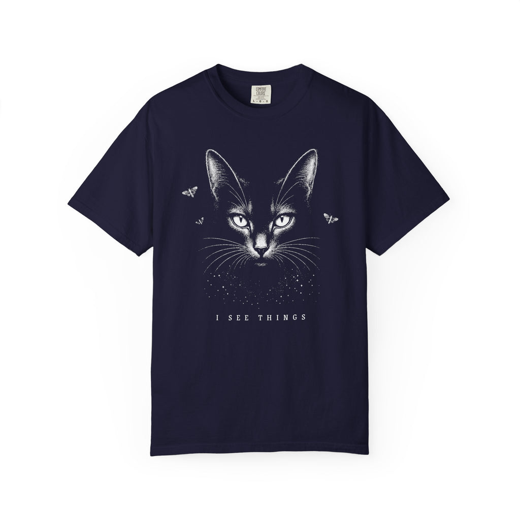 I See Things Black Cat Shirt