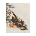 Black Cat Christmas Wall Art
