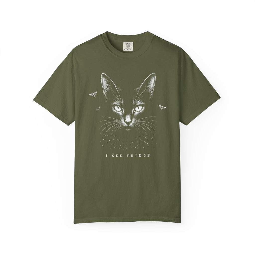 I See Things Black Cat Shirt
