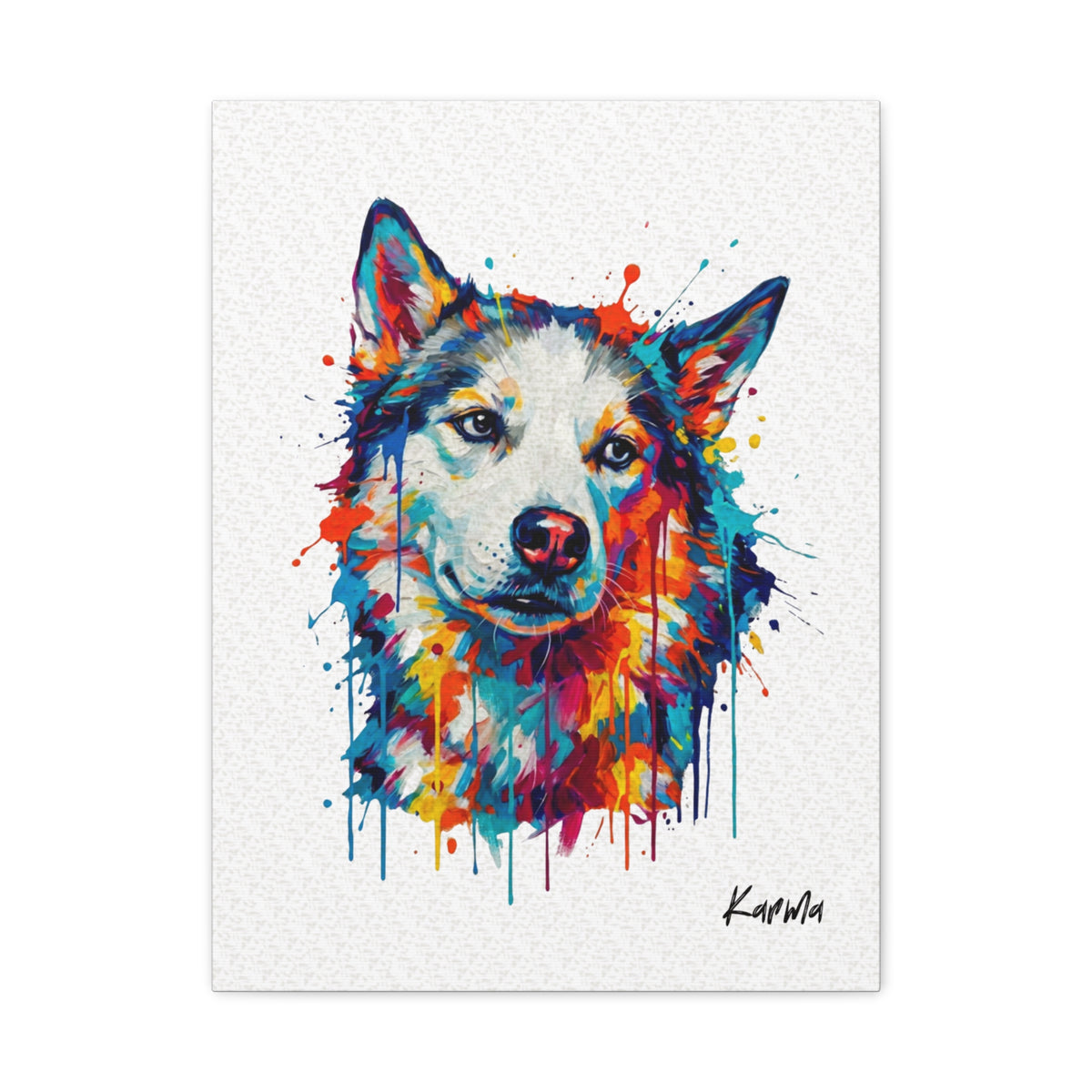 Custom Watercolor Pet Portrait Canvas