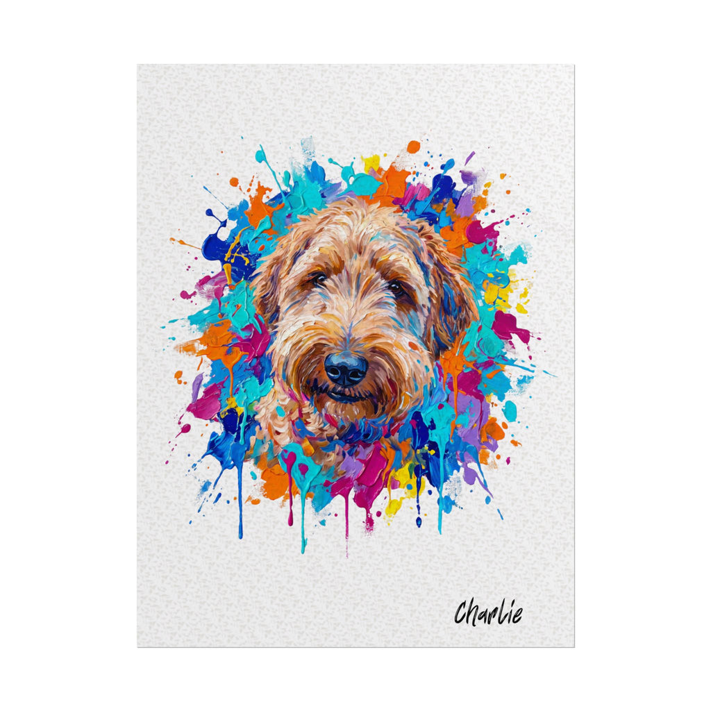Custom Watercolor Pet Portrait Poster