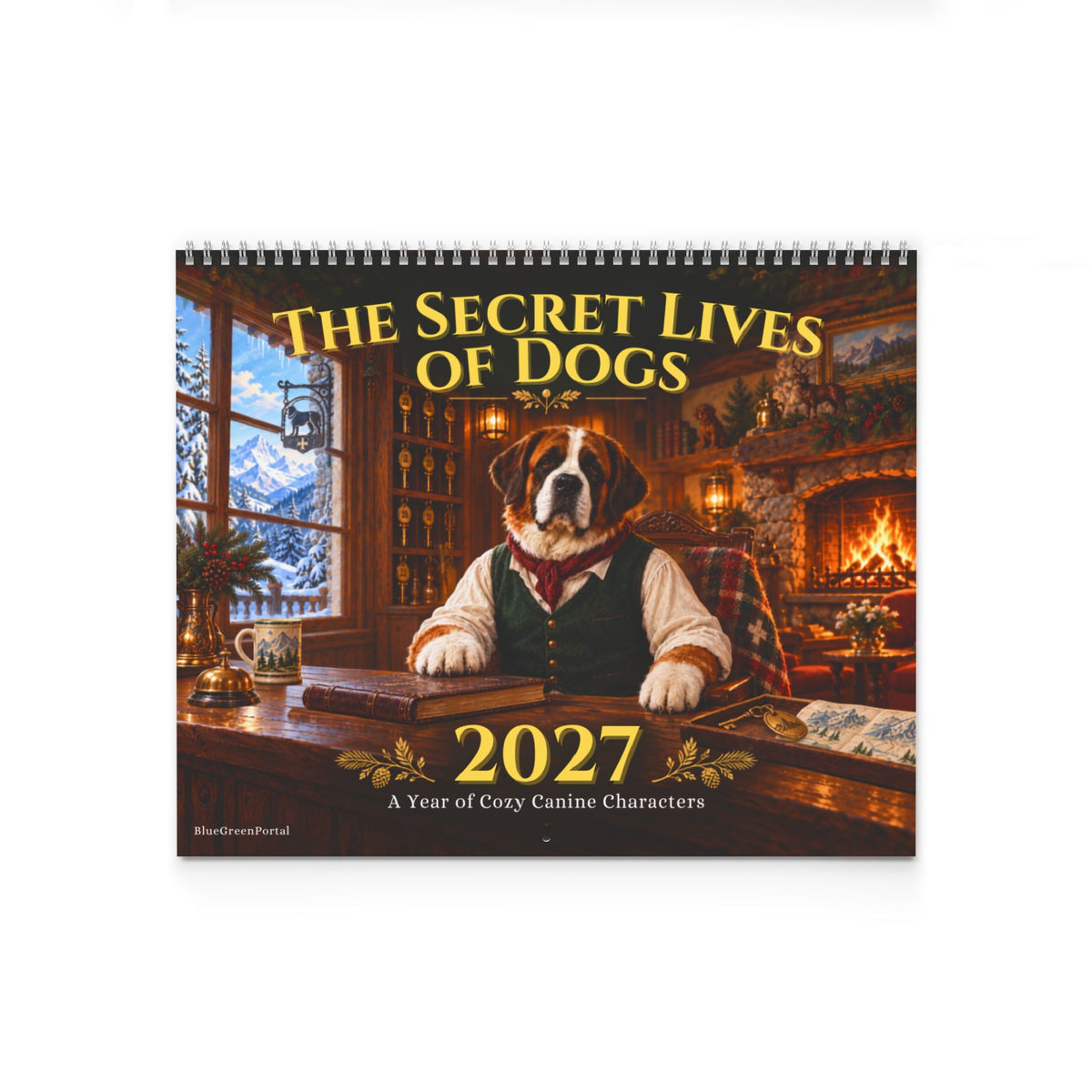 2027 Dog Wall Calendar – Vintage Storybook