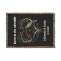 Gothic Raven Woven Blanket