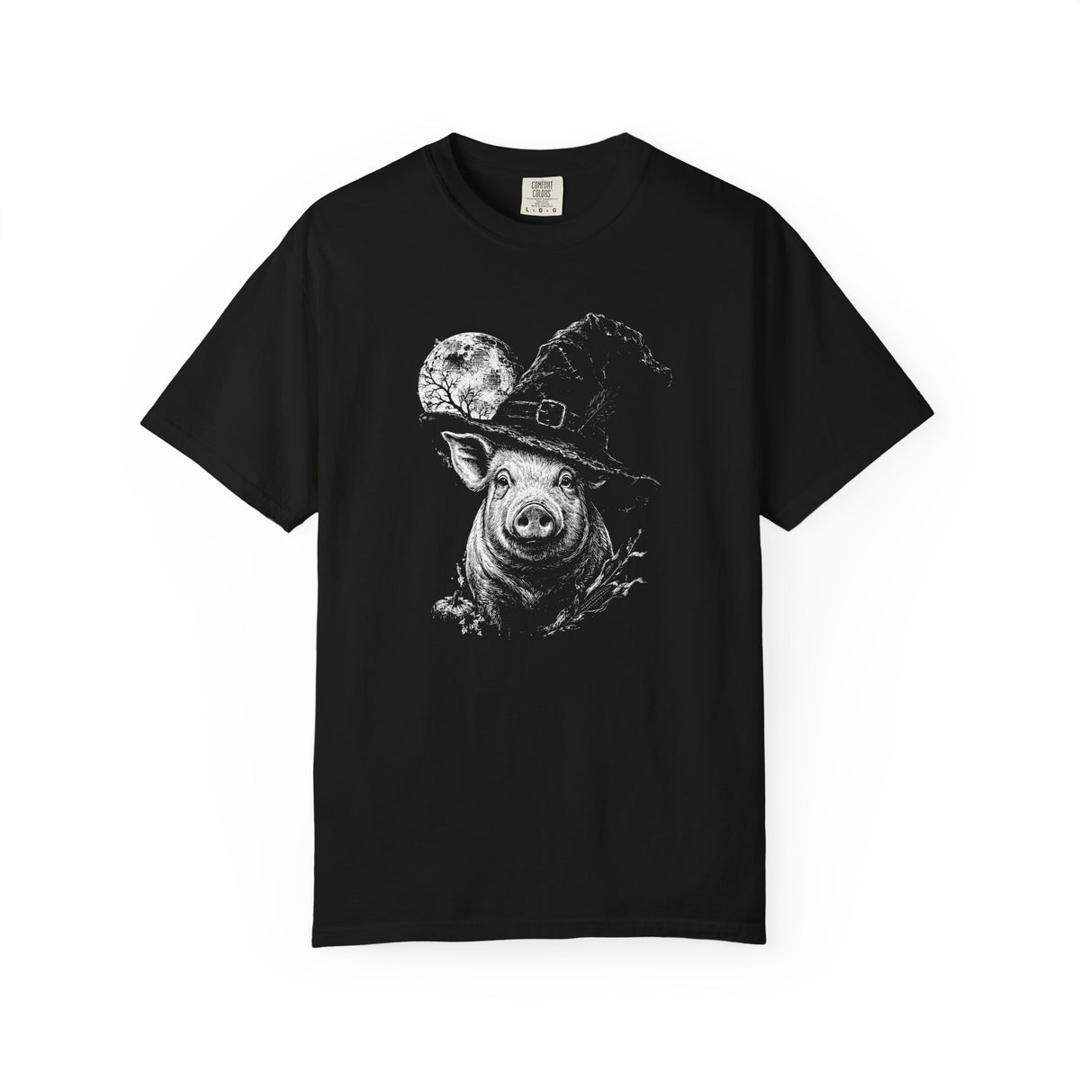 Pig Witch Hat Halloween Shirt