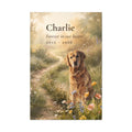 Dog Memorial Wildflower Canvas