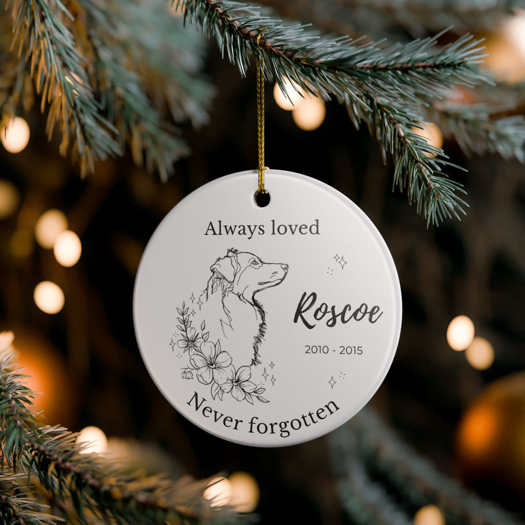 Australian Shepherd Memorial Ornament