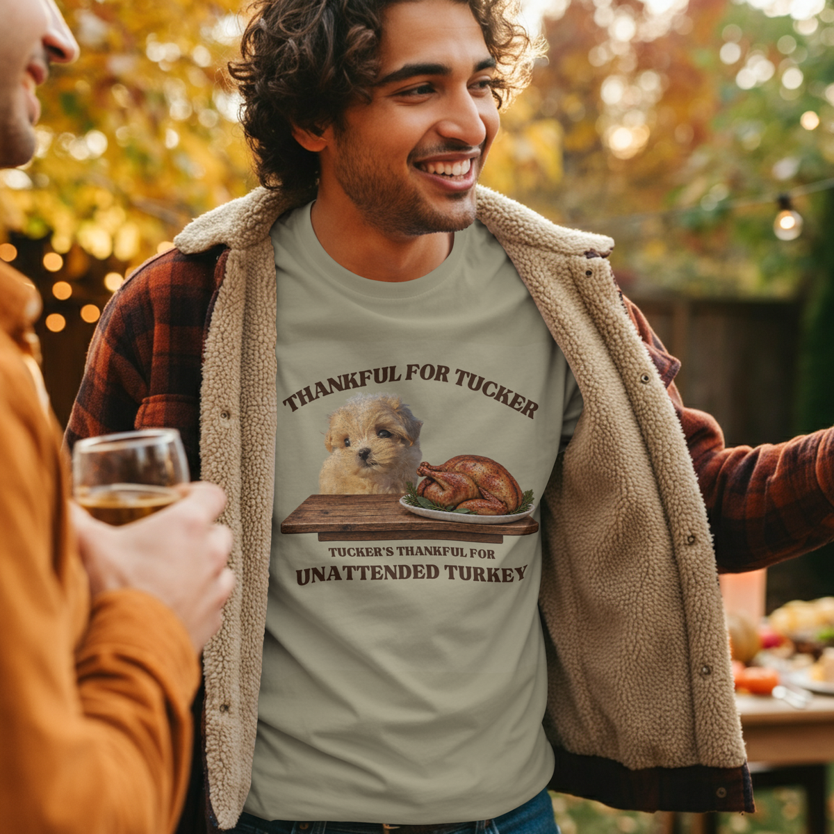 Custom Pet Photo Thanksgiving Shirt