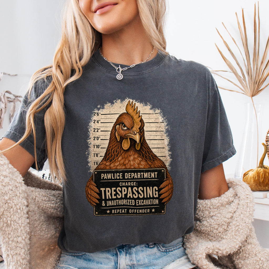 Funny Chicken Mugshot Shirt