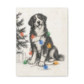 Berner Christmas Lights Canvas