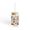 German Shepherd Fall Glass Can Tumbler
