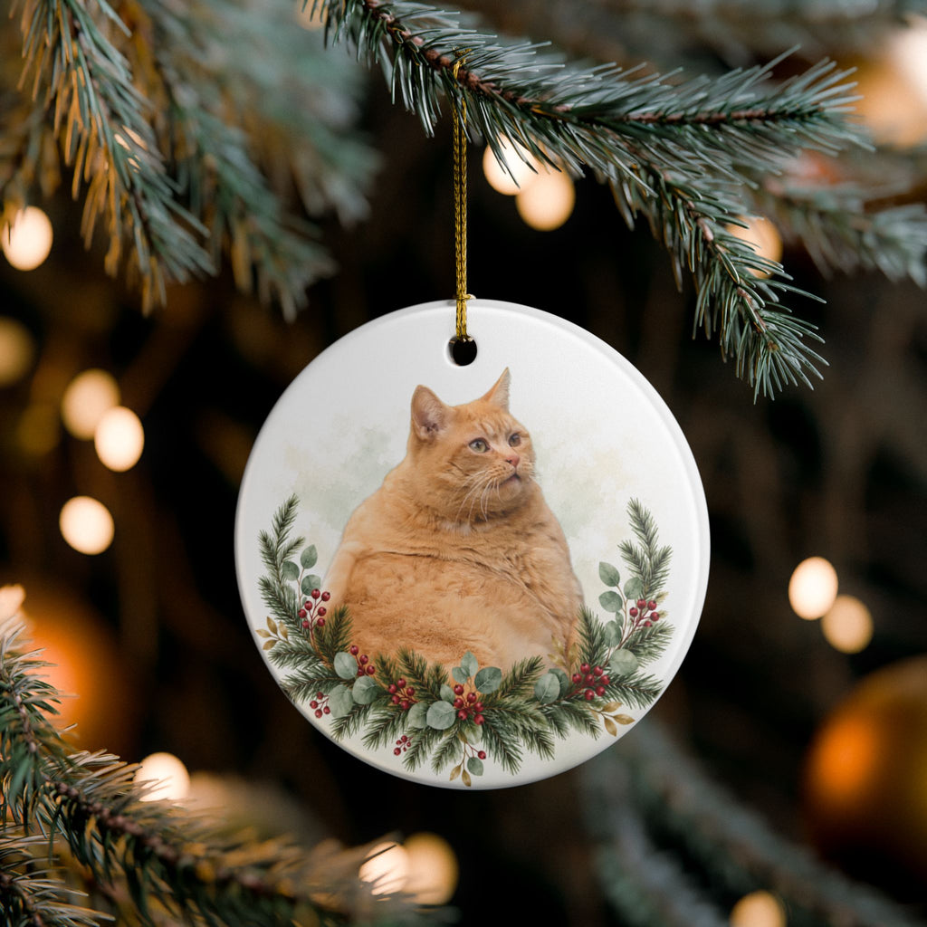 Custom Pet Photo Christmas Ornament