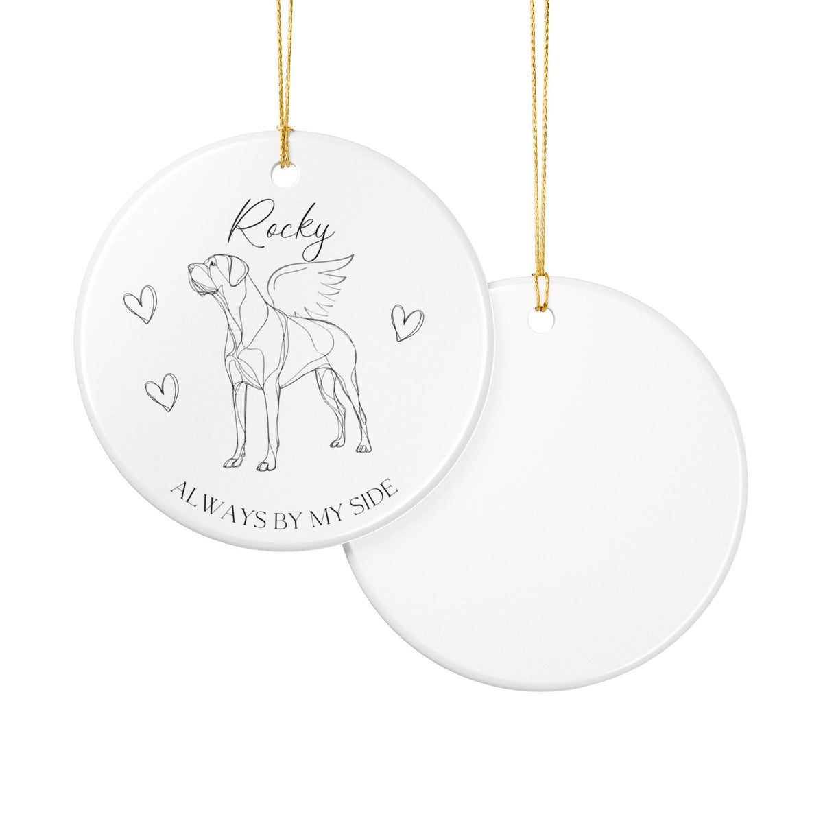 Mastiff Memorial Ornament