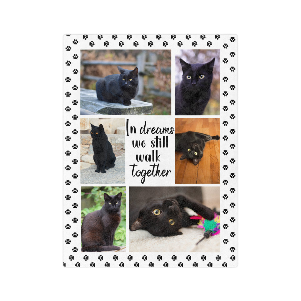 Cat Memorial Photo Blanket
