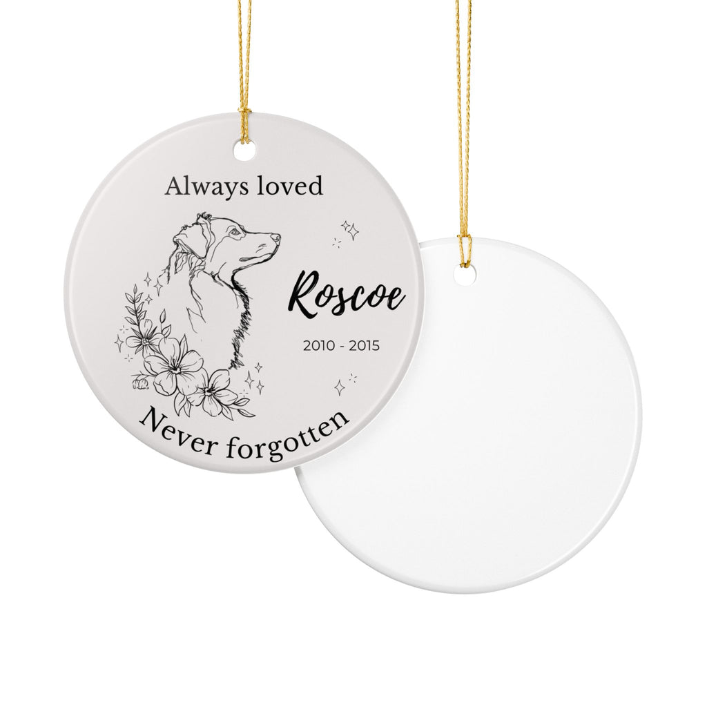 Australian Shepherd Memorial Ornament