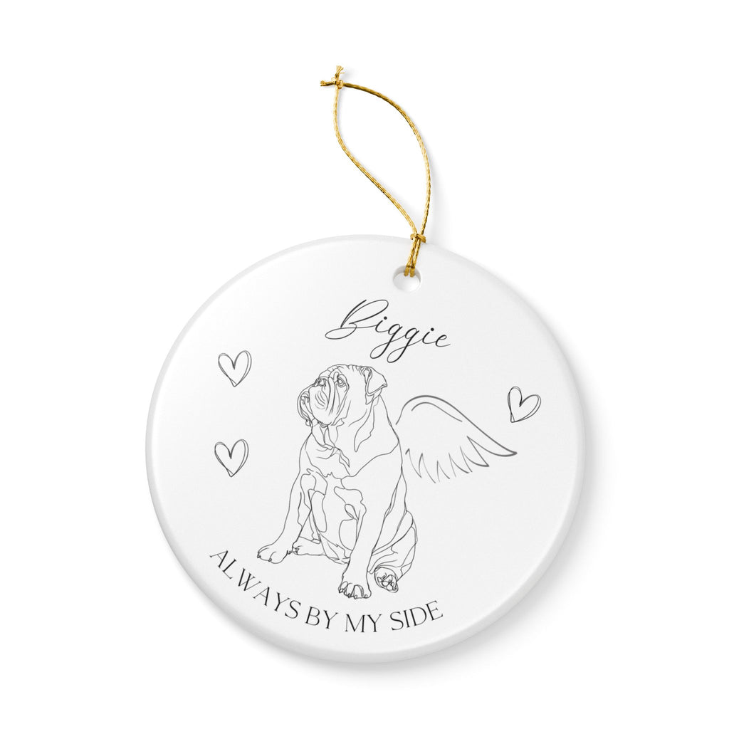 English Bulldog Memorial Ornament