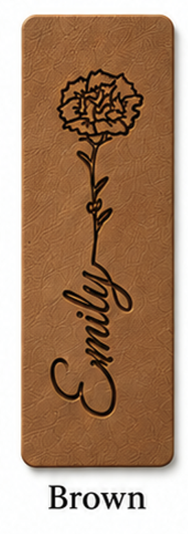 Personalized Birth Flower Magnetic Bookmark