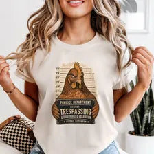 Funny Chicken Mugshot Shirt