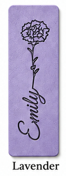 Personalized Birth Flower Magnetic Bookmark
