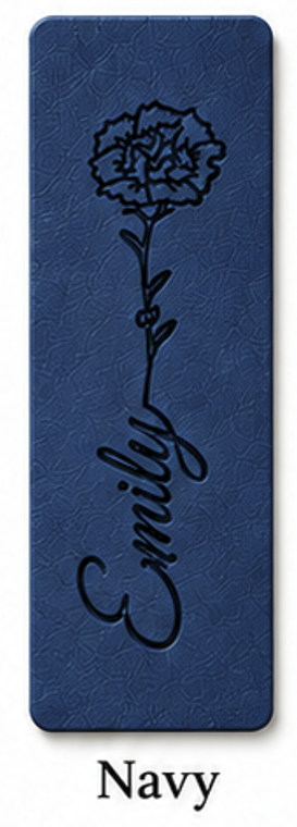 Personalized Birth Flower Magnetic Bookmark
