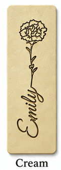 Personalized Birth Flower Magnetic Bookmark