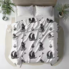 Gothic Black Cat Blanket