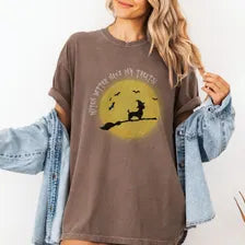 Yorkie Witch Halloween Shirt
