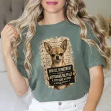Funny Chihuahua Mugshot Shirt