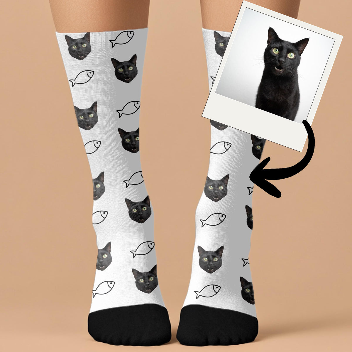 Personalized Cat Socks