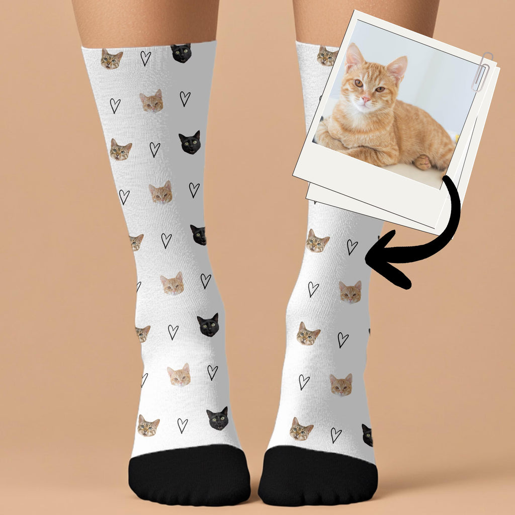 Custom Pet Photo Socks