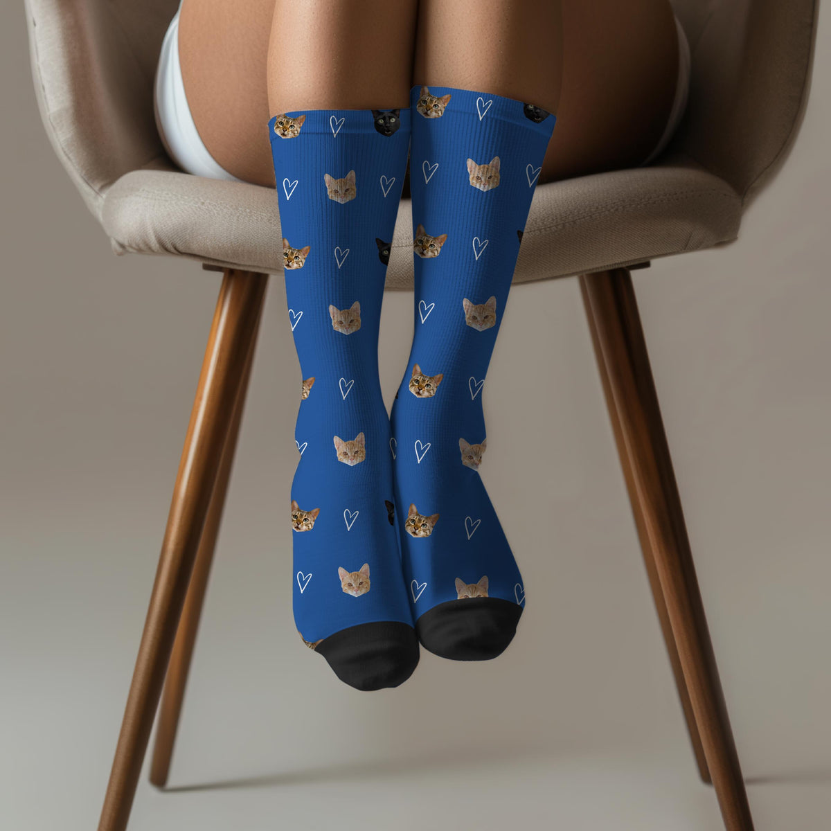 Custom Pet Photo Socks