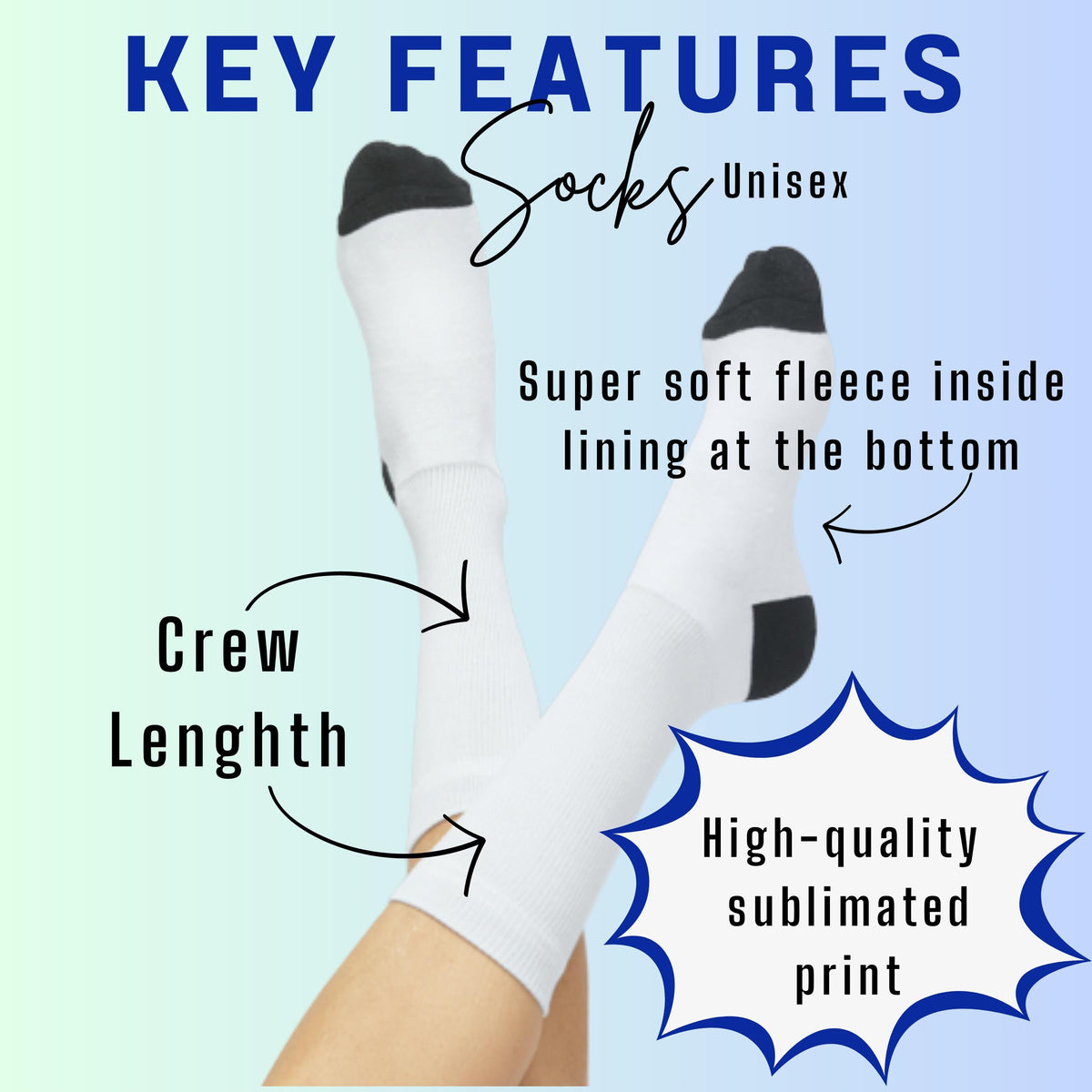 Custom Pet Photo Socks