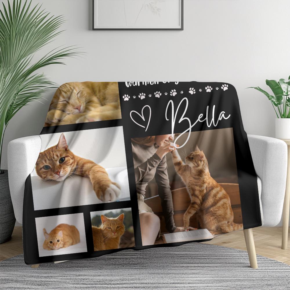 Cat Memorial Photo Blanket