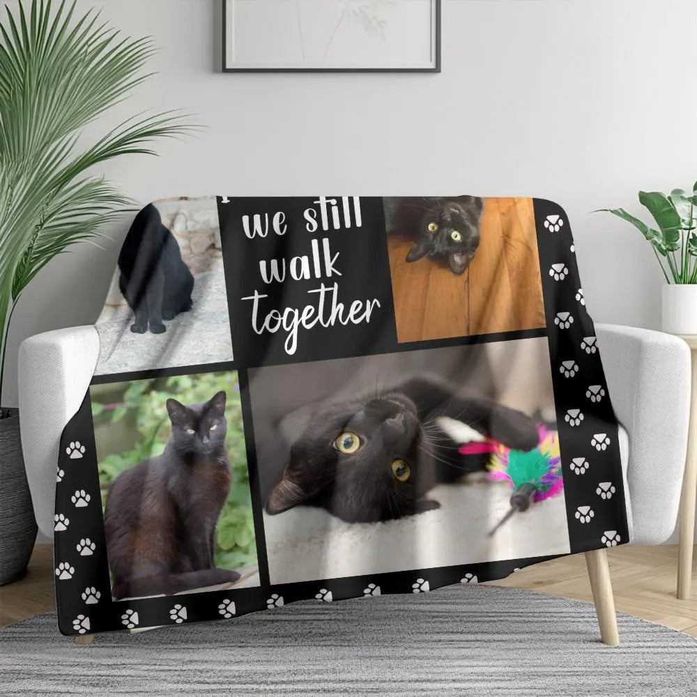 Cat Memorial Photo Blanket
