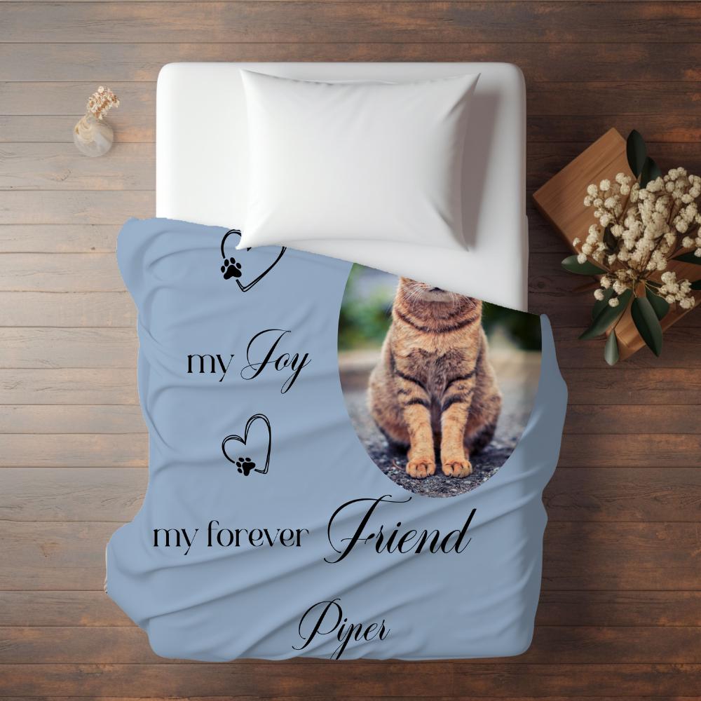 Personalized Cat Memorial Blanket