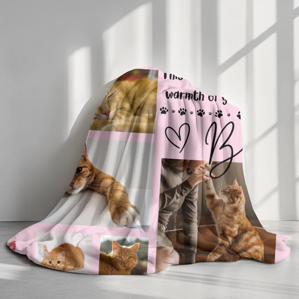 Cat Memorial Photo Blanket