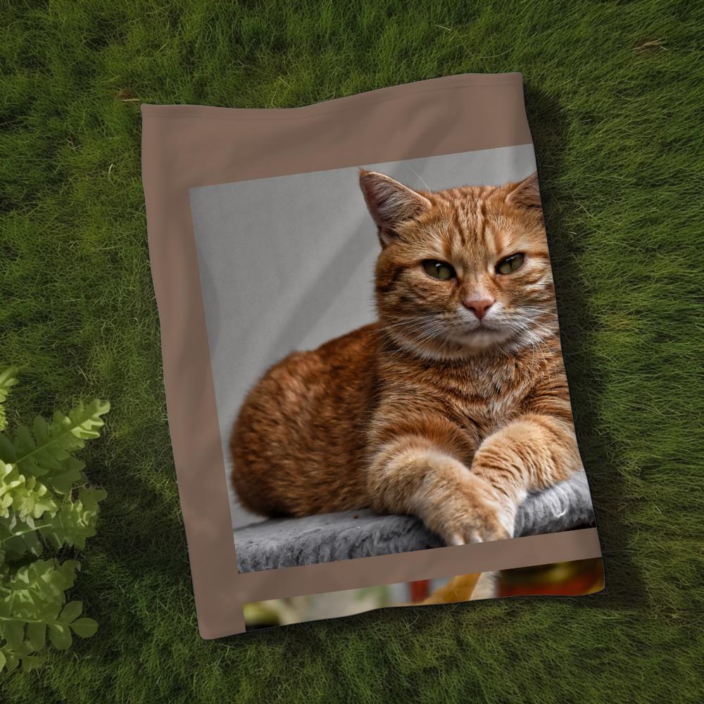 Cat Memorial Photo Blanket