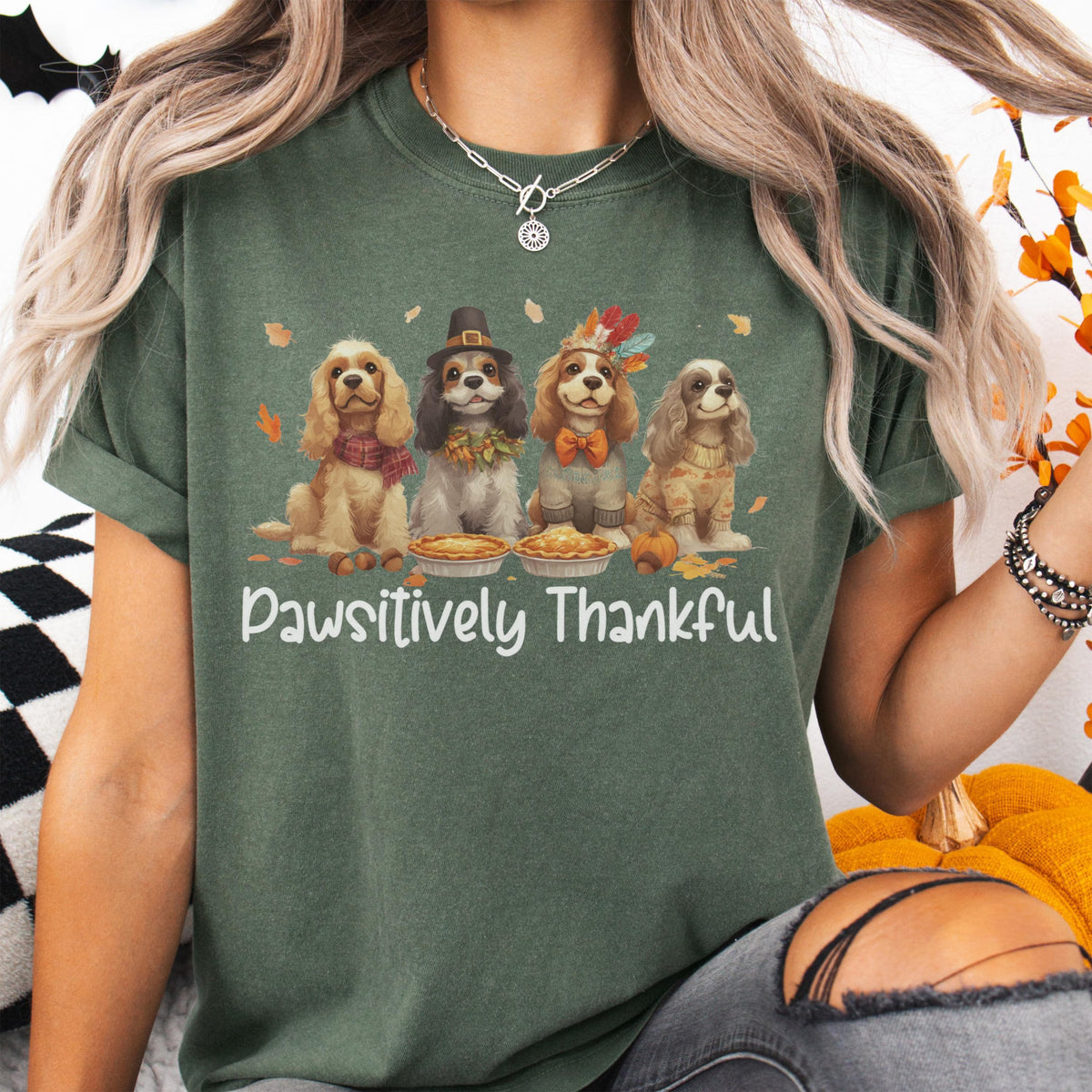 Cocker Spaniel Thanksgiving T-Shirt