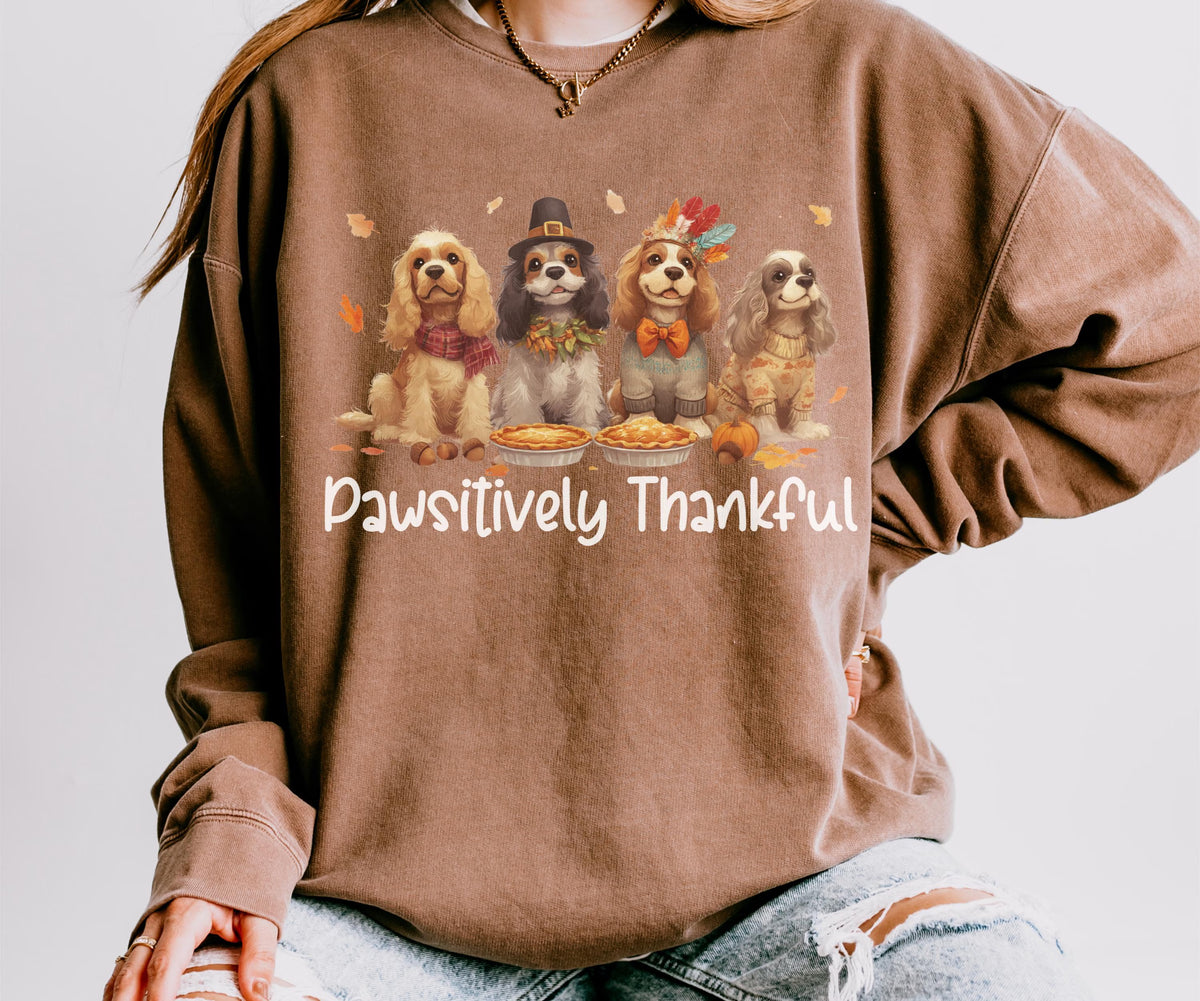 Cocker Spaniel Thanksgiving Sweatshirt