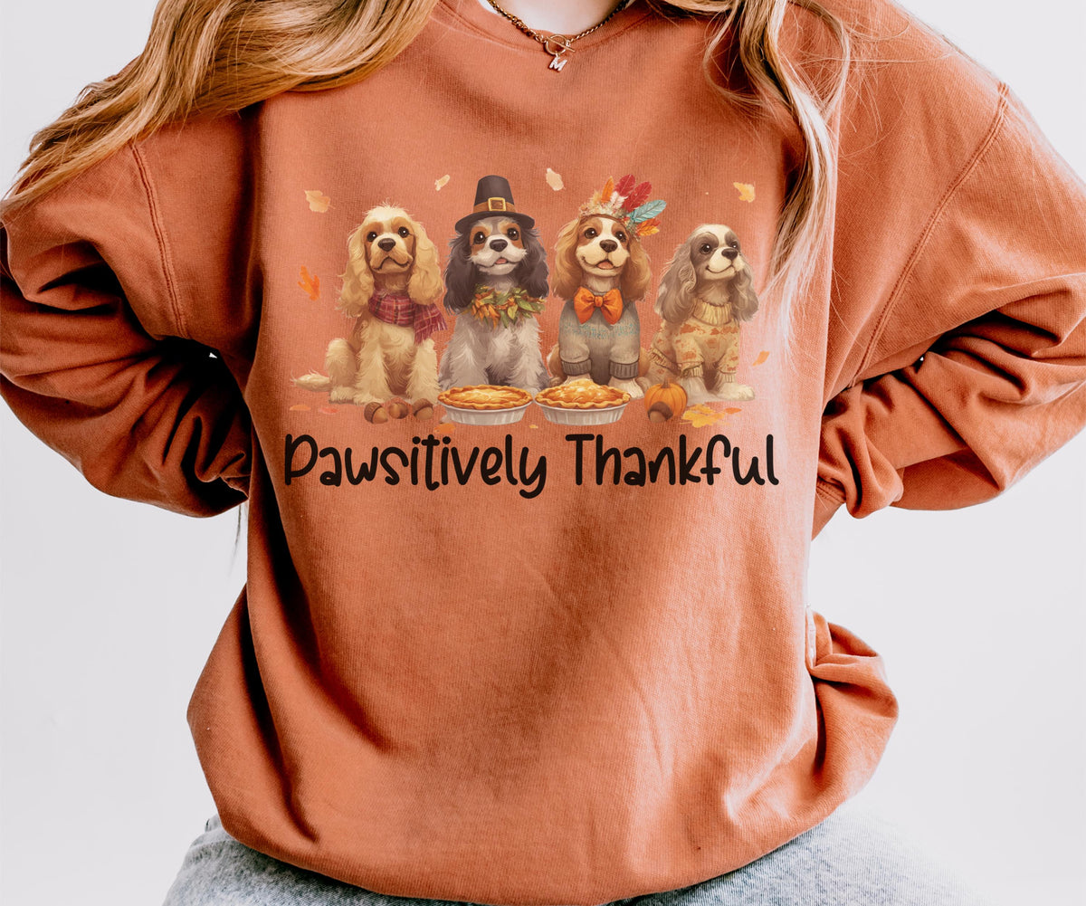 Cocker Spaniel Thanksgiving Sweatshirt