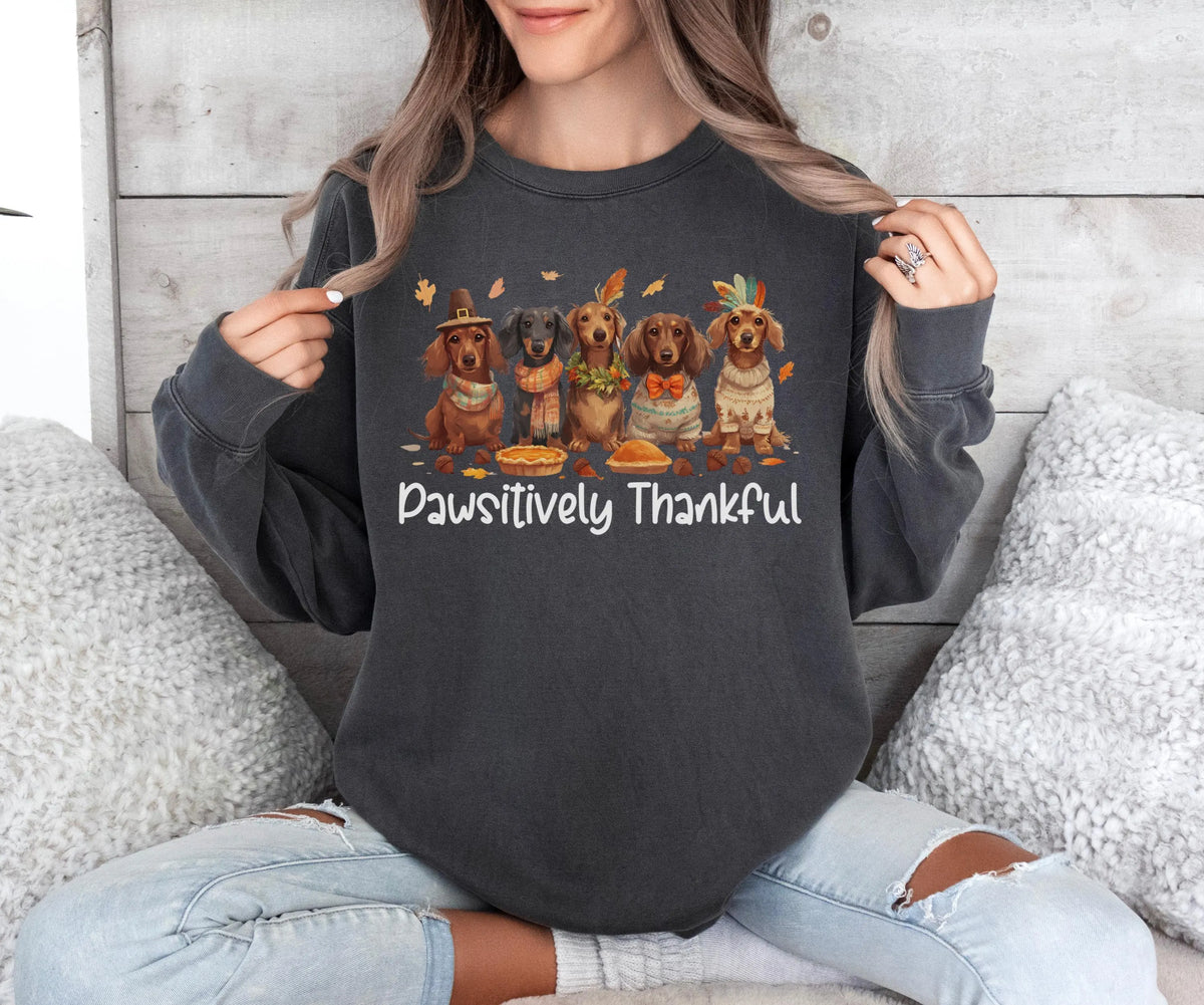 Dachshund Thanksgiving Crewneck Sweatshirt