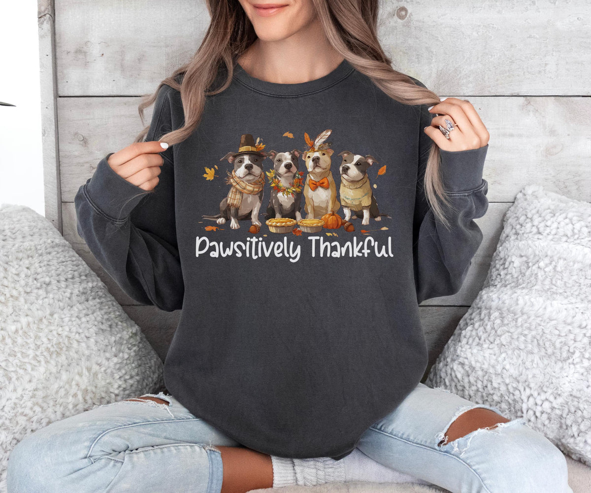 Pitbull Thanksgiving Sweatshirt