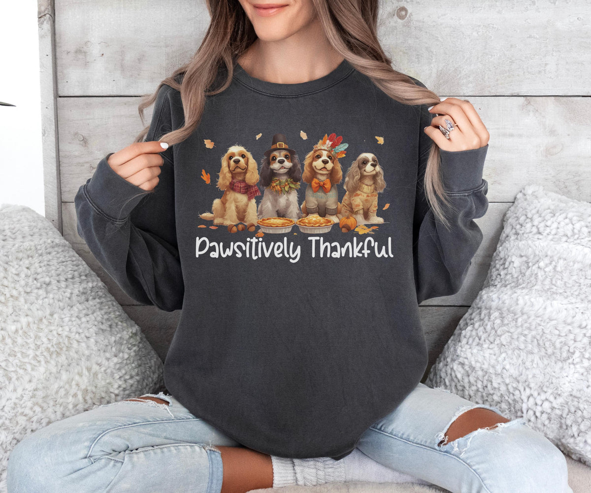 Cocker Spaniel Thanksgiving Sweatshirt