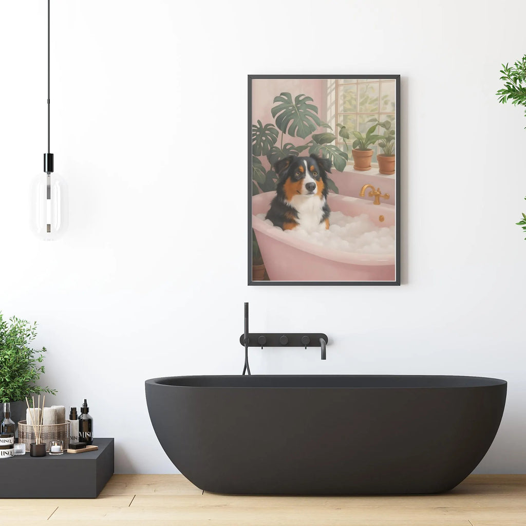 Australian Shepherd Art on Canvas