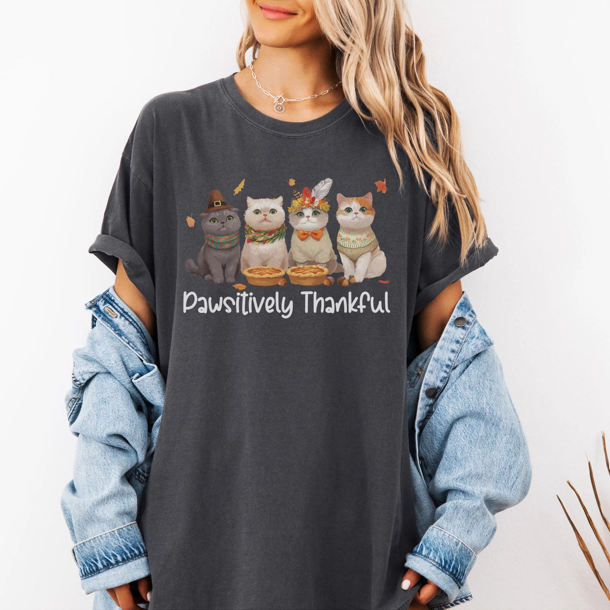 Cat Mom Thanksgiving Shirt