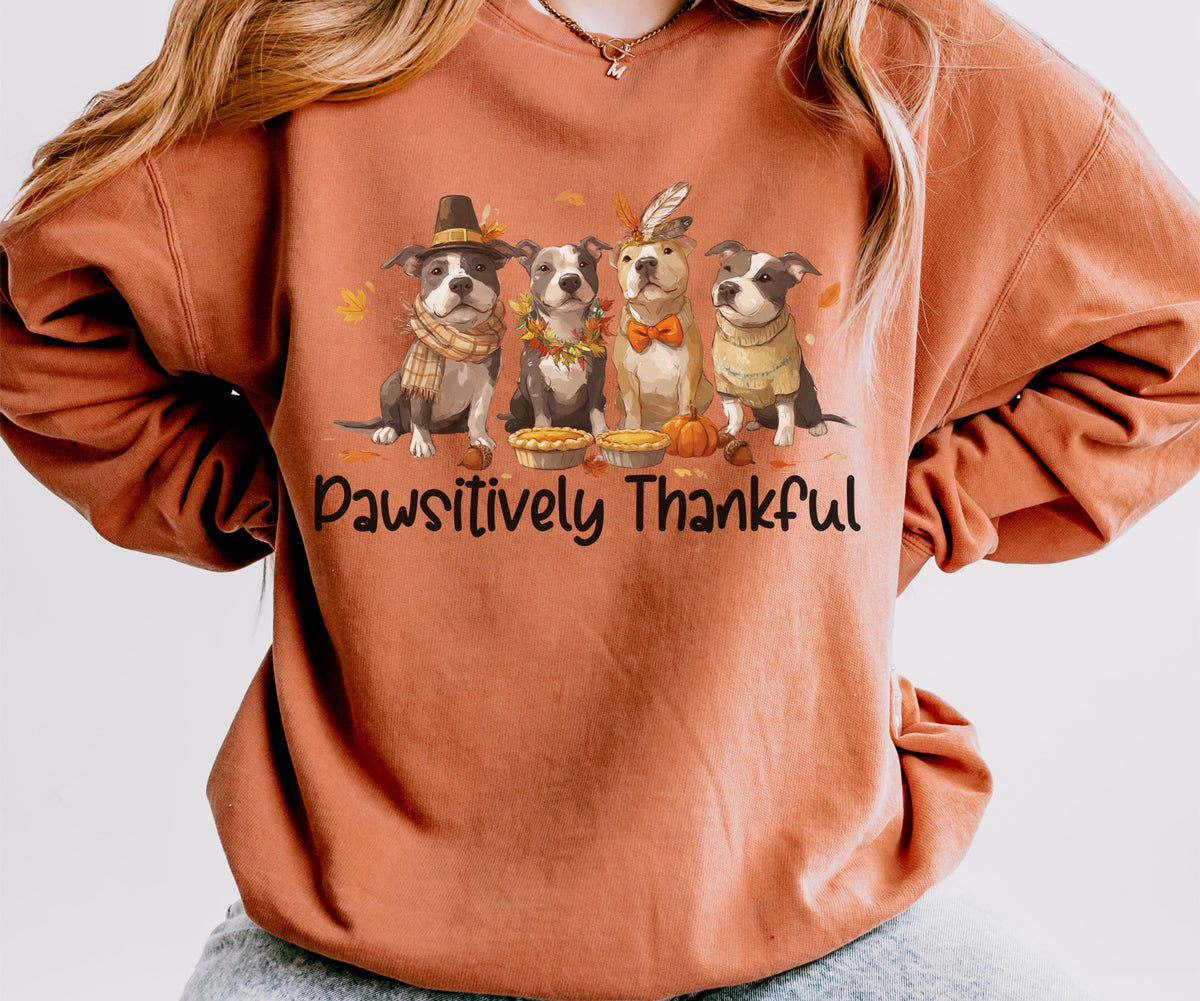 Pitbull Thanksgiving Sweatshirt