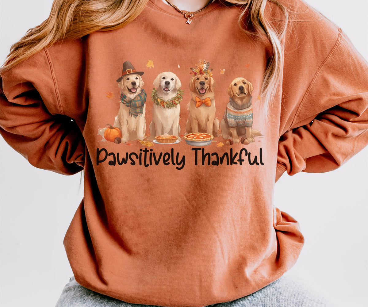 Golden Retriever Thanksgiving Sweatshirt