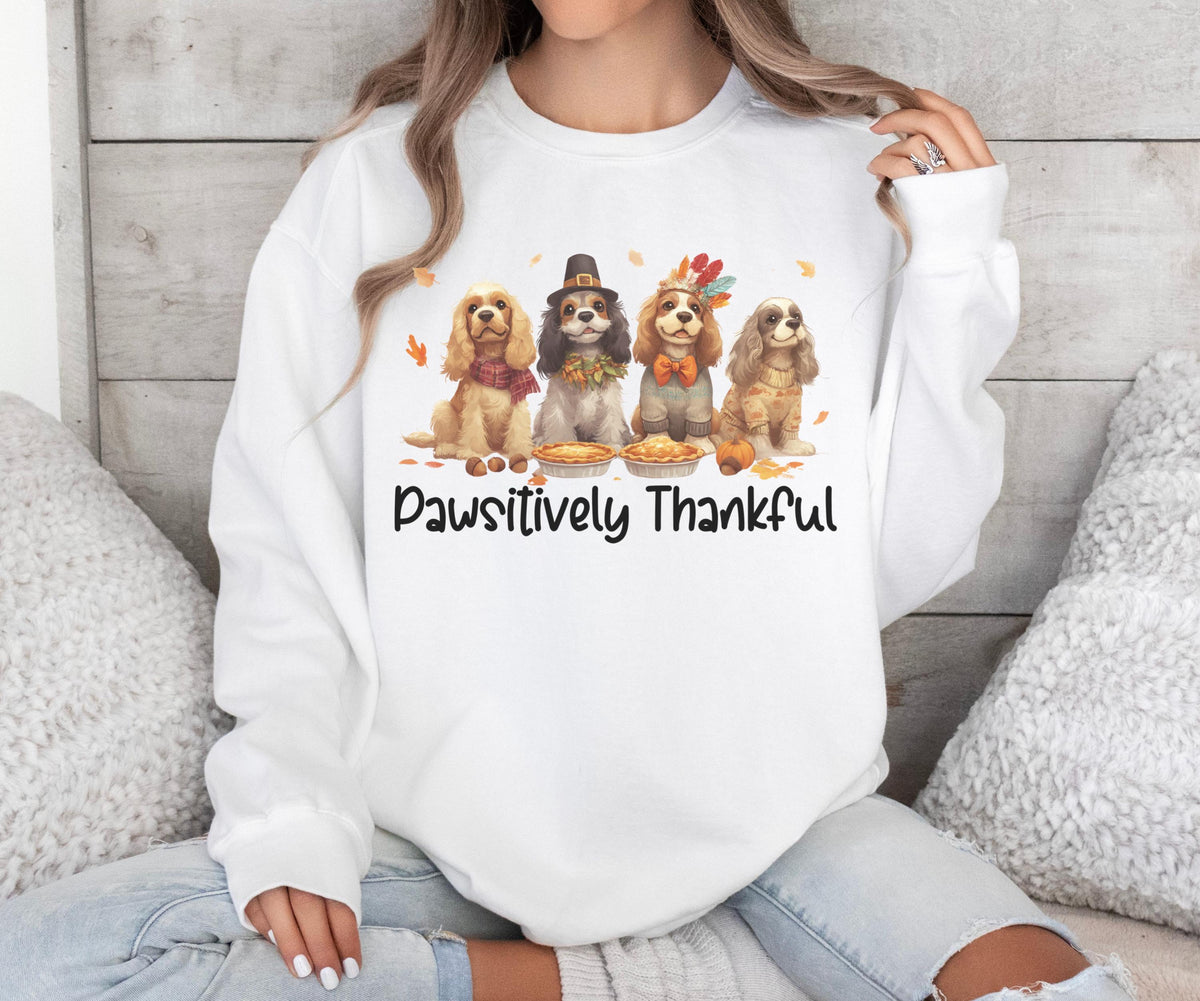 Cocker Spaniel Thanksgiving Sweatshirt